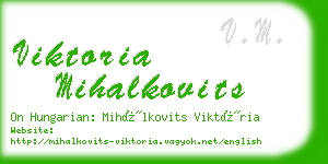 viktoria mihalkovits business card